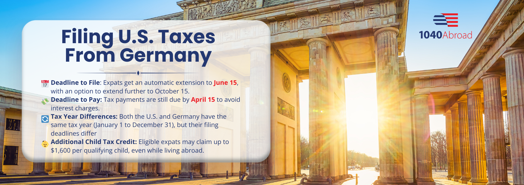Expat tax Germany key information graphic