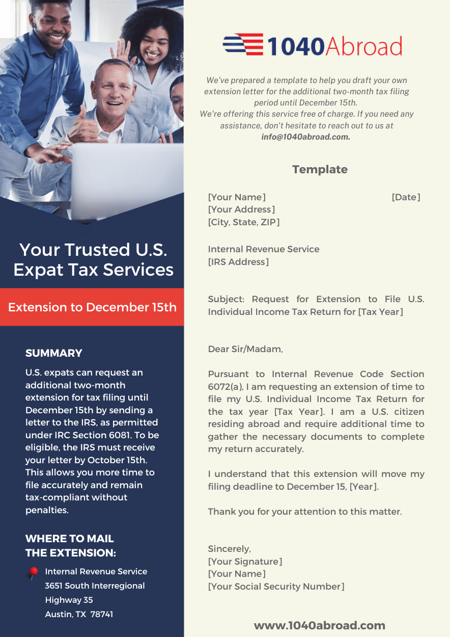 tax extension template